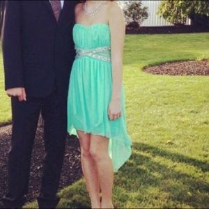 Flowy High Low homecoming dress